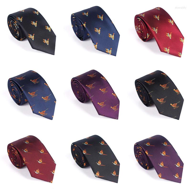

Bow Ties Men Fashion Neckties Classic Men's Formal Wear Red Navy Blue Wedding Jacquard Woven Solid Business Tie Bird Neck