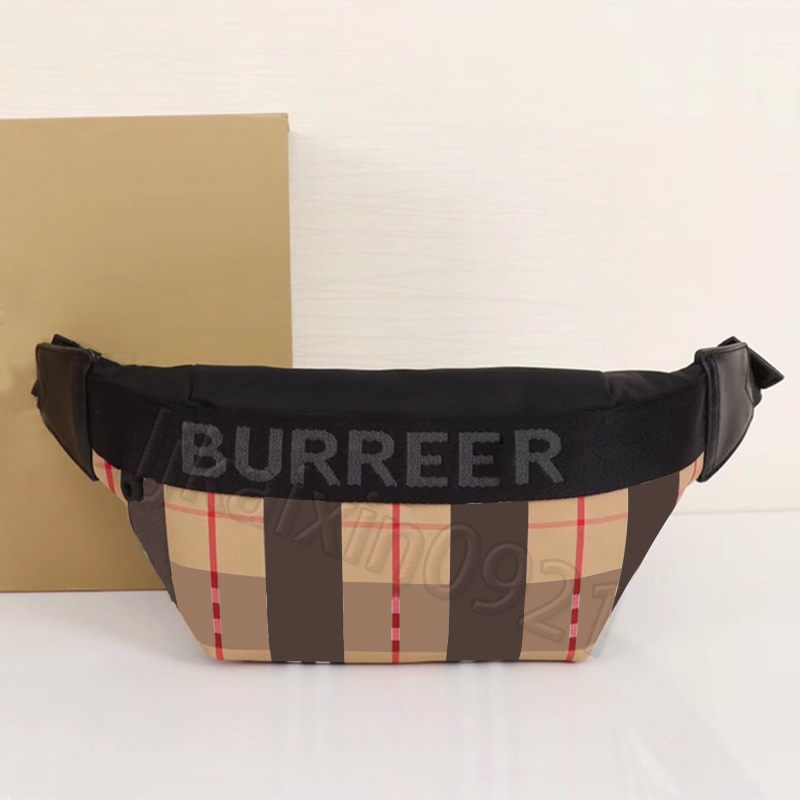 

Designers classic Sonny bags Luxurys Nylon chest belt bum handbag fanny pack burbrery bumbag tote Wallets Waist stripe men's Women's famous handbag Crossbody shouder, #1