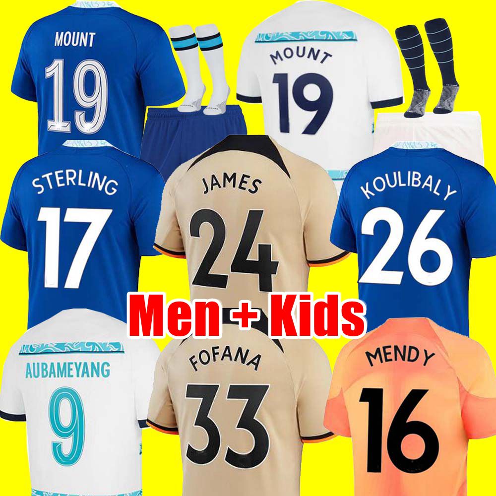

22 23 CFC Soccer Jersey PULISIC MOUNT HAVERTZ STERLING JAMES 2022 2023 football shirt men kids set kits KOULIBALY KANTE uniform FOFANA Mendy T. SILVA WOMAN CUCURELLA, 3rd adult