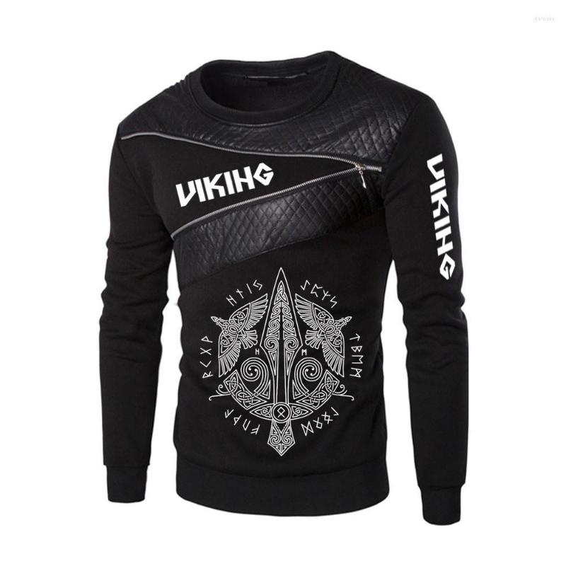 

Men's Hoodies Odin Symbols 2022 Men's Long Sleeve Cotton T Shirt Solid Color Casual High Quality Tops Classic Clothes