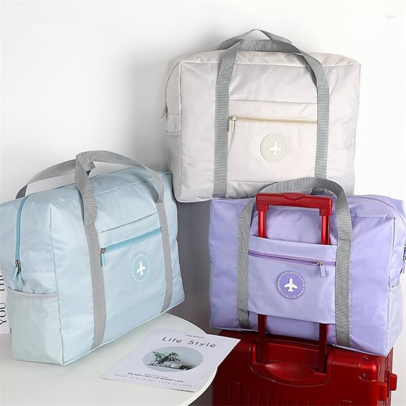 

Duffel Bags Large Capacity Travel Unisex Storage Bag Men Packing Cube Women Hand Luggage Business Trip Traveling WaterProof Organizer, Pink