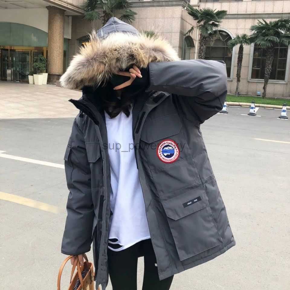Men's Down Canadian Designer Goose Parkas 2022 new expedition feather collar jacket for men women couples coat
