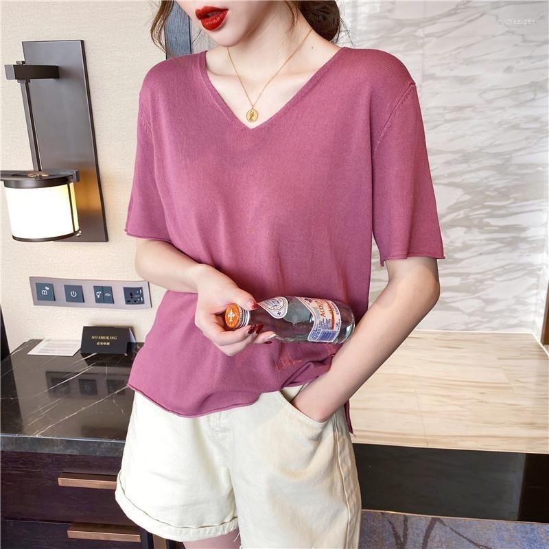 

Women's Sweaters Pullover Women V-neck Autumn Winter Korean Slim Basic Tops Casual Soft Knit Sweater Warm Jumper, White