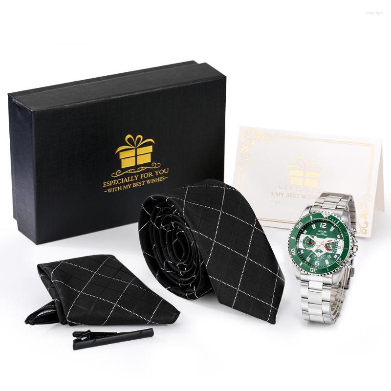 

Wristwatches Watch For Men Steel Quartz Watches Men's Luxury Wrist Super Big Male With Tie Gift Husband, Efym0029