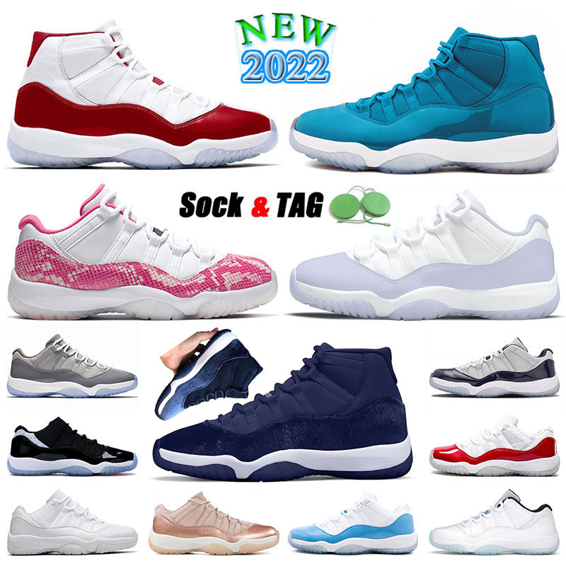 

Authentic Jumpman 11 Basketball Shoes mens womens OG 11s Miami Dolphins Cherry High Concord Red and White Low Pure Violet Midnight Navy Sneakers Jump Man J11 Jubilee, A10 36-40 snakeskin - pink