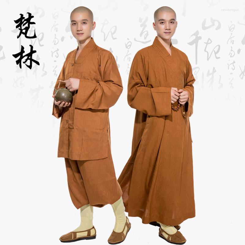 

Ethnic Clothing Fanlin Spring And Summer Monk's Robe Long Gown Short Thin Breathable Arhat Men's