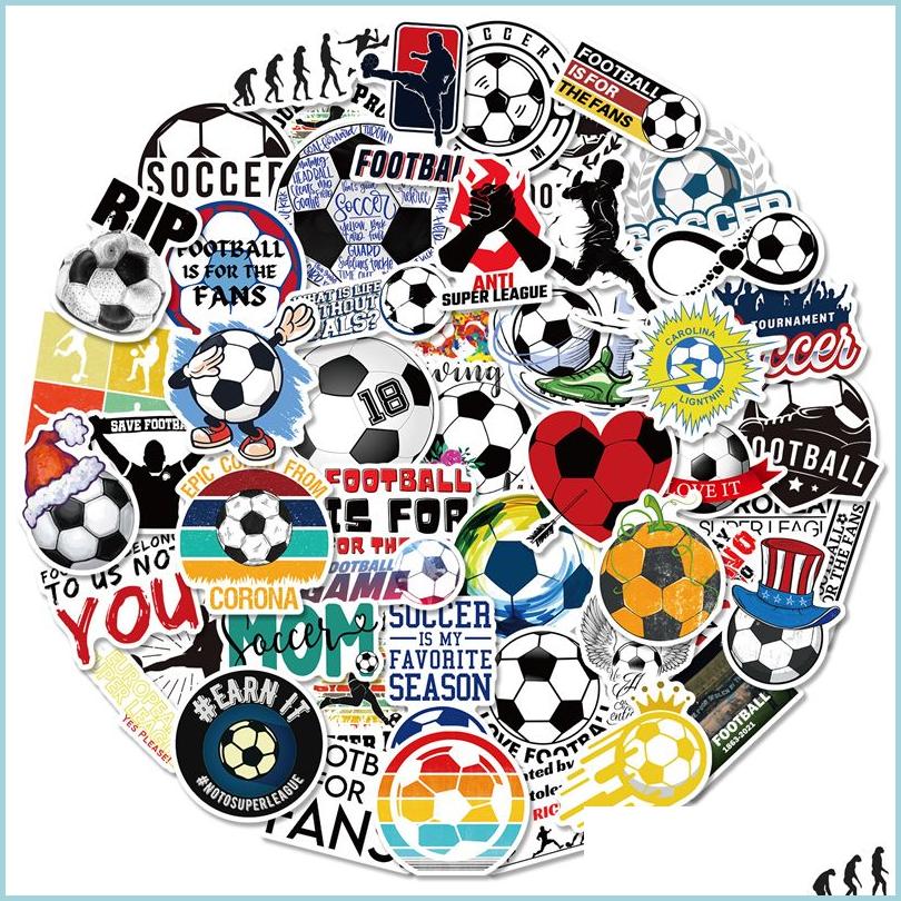 

Car Stickers 50Pcs Football Sport Stickers For Laptop Skateboard Motorcycle Decals Drop Delivery 2021 Mobiles Motorcy Carstickerstore Dhnkz, Multi colors