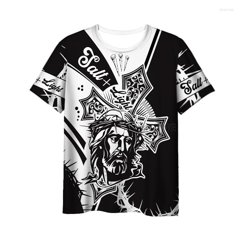 

Men' T Shirts Fashion 3D Print Jesus Men Women T-shirt Casual Style Design Short Sleeves Summer Handsome Tee W08, Mult-3