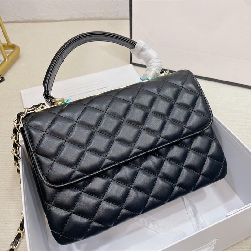 

Multicolor Luxurys Womens Plaid Check Shoulder Bags Real Leather Handle Handbags Purses Crossbody Bag Ladies Classic Strap Letter with Box, Price difference