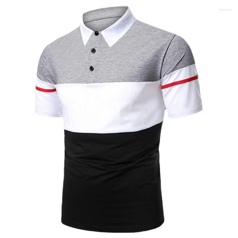 

Men' Polos Summer Men' Short Sleeve Casual Polo Shirts Breathable Quick Dry Slim Fit Daily Business Classic Sleeves, Gray