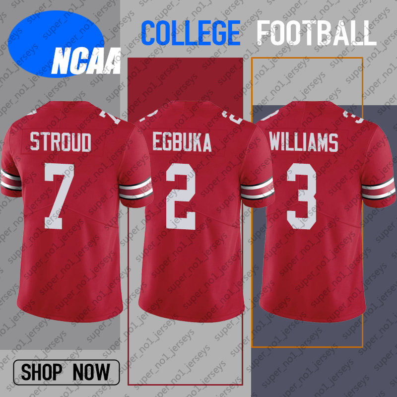 

NCAA Custom Ohio State Buckeyes Football Jersey 18 Marvin Harrison Jr. C.J. CJ Stroud Miyan Williams Emeka Egbuka Jerseys Nick Bosa Chase Young Justin Fields Chris Olave, Man custom jersey (ncaa e hai e)