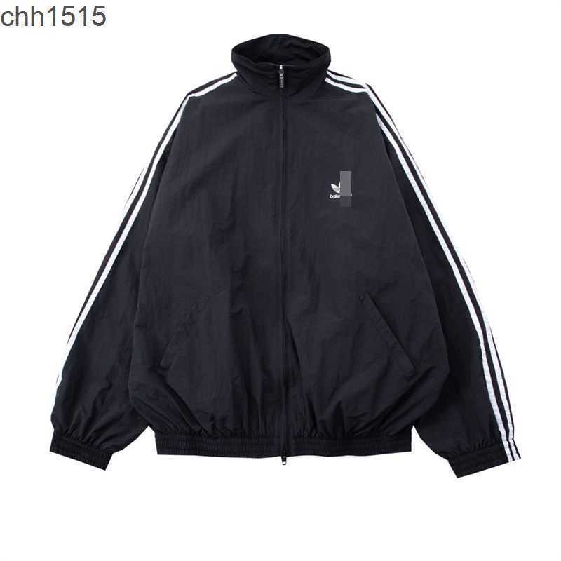 

Balenciga h version original quality 22FW sports ribbon suit, Trousers