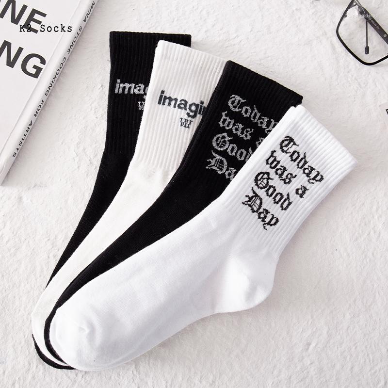 

Men's Socks Russian Letter Men And Women Combed Cotton Solid Color Harajuku Happy Funny Fashion Soft Sport Trend Casual Girls Stocking, Lw1785x