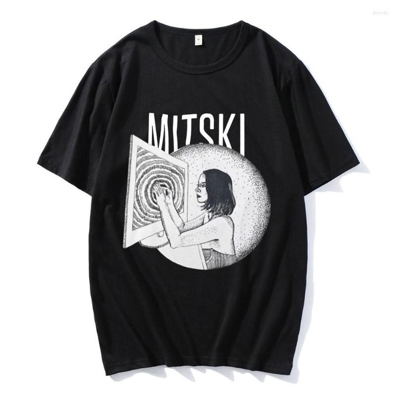 

Men's T Shirts Mitski Be The Cowboy Singer Poster Music Print Shirt Pure Cotton Creative Trending Vintage Cool T-shirts For Unisex, Red