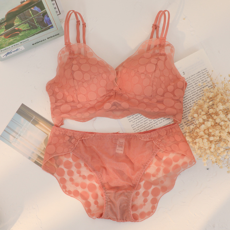 

Bras Set set bra lingerie Seamless Adjusted straps personal dressing for a woman and underwear L221006, Pink