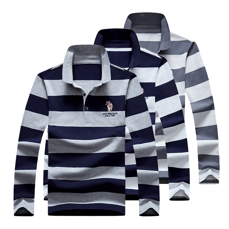 

Men' Polos Men Shirts Arrival Autumn High Quality Embroidery Shirt Casual men' Long sleeve polo shirt 221006, Green