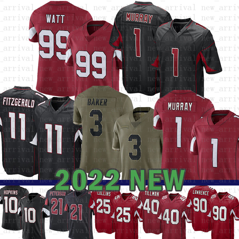 

J.J. Watt Kyler Murray Football Jersey Budda Baker James Conner DeAndre Hopkins A.J. Green Arizonas Zach Ertz Isaiah Simmons Eno Benjamin Cardinal Rondale Moore Beachum, Women(size:s-xxl)-hque