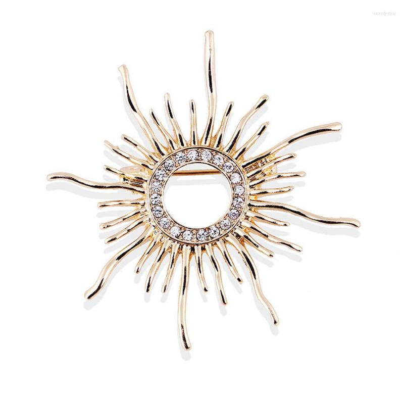 

Brooches Brooch Retro Vintage Wedding Unisex Shinny Rhinestone Lovely Mini Sun God Alloy Corsage Exquisite DIY Clothing Accessory Jewelry