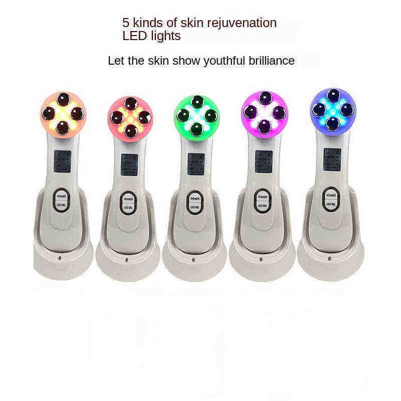 

Rf Multi Function Ems Micro Current Color Light Introduction Instrument Beauty Lift Firming Face Lifting 220513