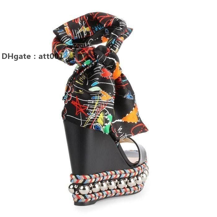 

Red-Bottoms Christians Wholesale Brand Red Wedges Levantinana Women's Pumps Sexy Ladies Evening Wedding Dress Summer Sandals High Heel m aLp, Original box;dust bag