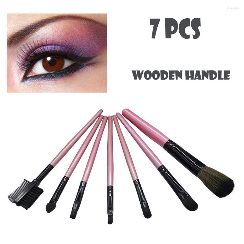 

Makeup Brushes Out Top 7 Pcs Tool Set Cosmetic Podwer Eye Shadow Foundation Blush Blending Beauty Make Up Brush C0920
