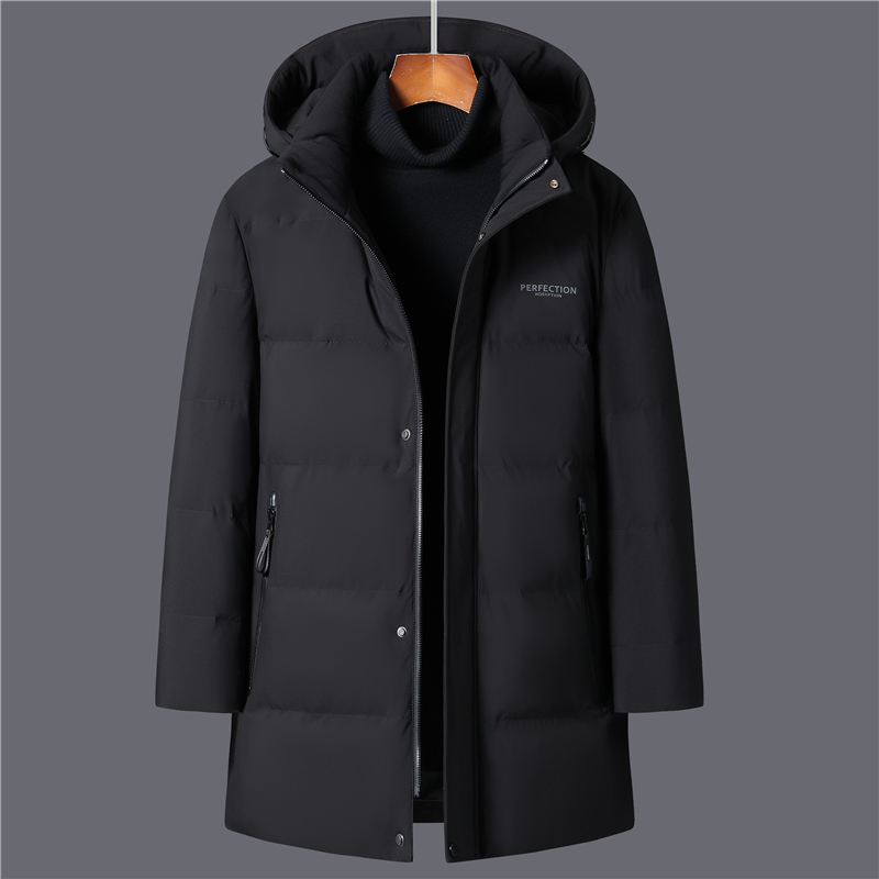 

Men's Down Parkas Brand Winter White Duck Down Coats Men Thicken Warm Down Jacket Men Hooded Warm Long Parkas Hight Quality Black Overcoat 221006, Navy blue