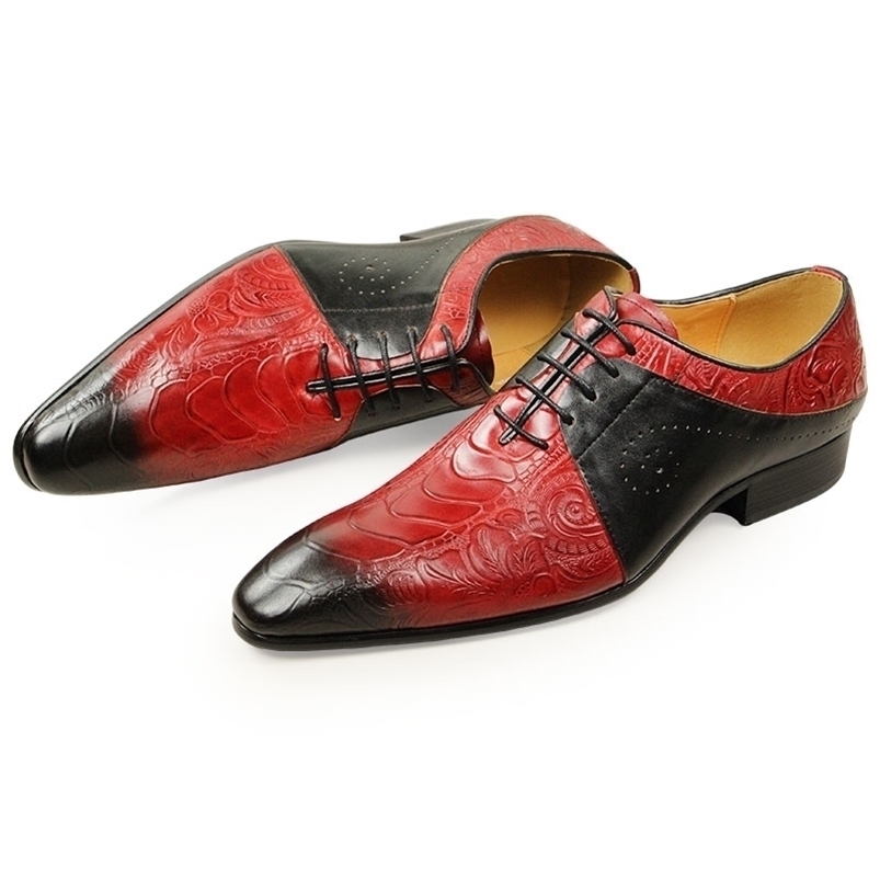 

Dress Shoes Men Summer Classic Stylish Formal Genuine Leather Zapatos Casual Lace Up Male Daily Sapato Loafer Oxford Mixed Color 221006, Black