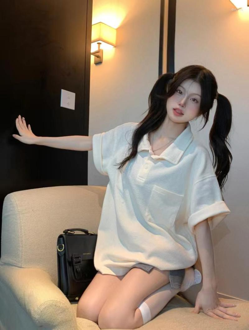 

Women' T Shirts 2022 Summer Women' Doll Collar T-Shirt