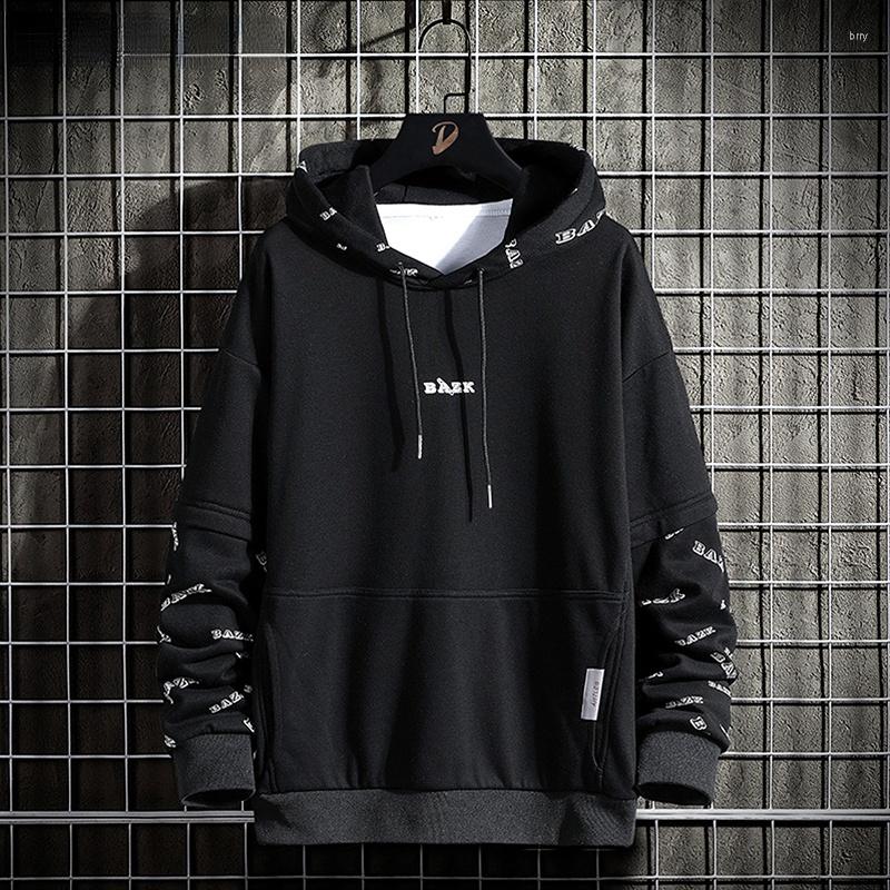 

Men's Hoodies Maxbarley Mens Men 2022 Patchwork Techwear Sweatshirt Japanese Streetwear Harajuku Hip Hop Oversized Black Hoodie, White hoodie men