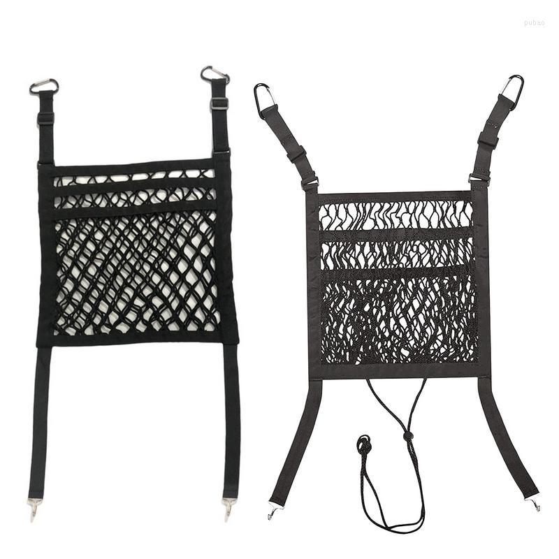

Car Organizer Netting Bags For Net Barrier Safe Driving Of Pets And Kids In Backseats Stretchable Storage Pocket