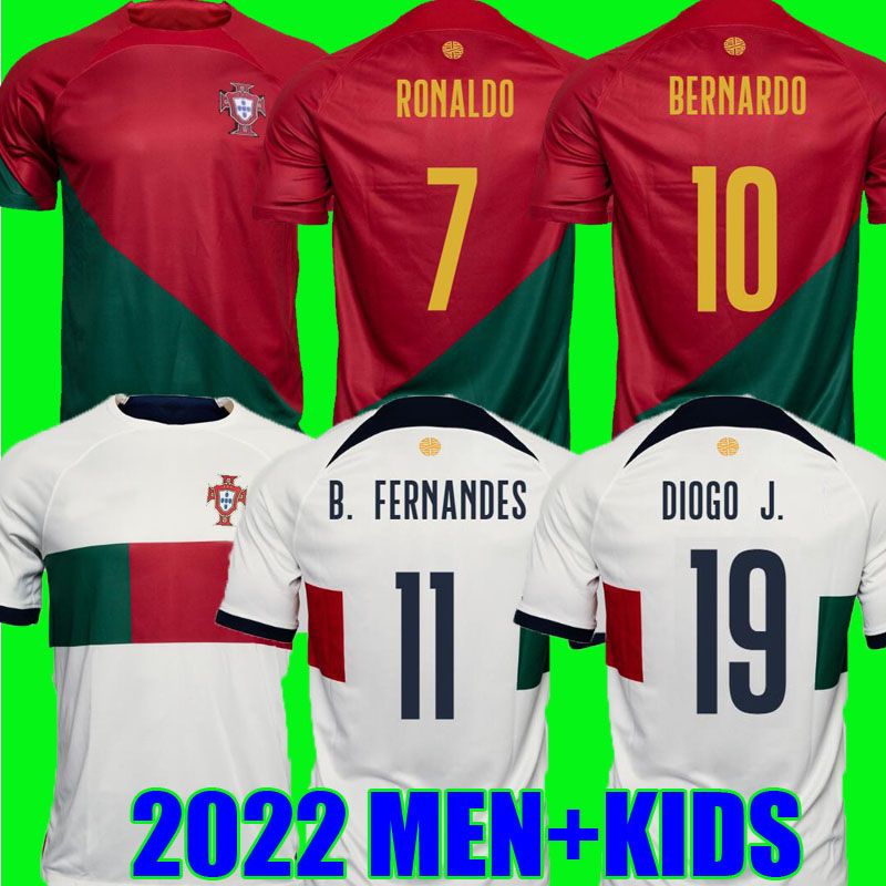 

22 23 Portugal soccer jerseys JOAO FELIX PEPE BERMARDO B.FERNANDES camisa de futebol 2022 2023 J.MOUTINHO football shirt Men Kids kit DIOGO J. OTAVIO Guedes S-4XL, No