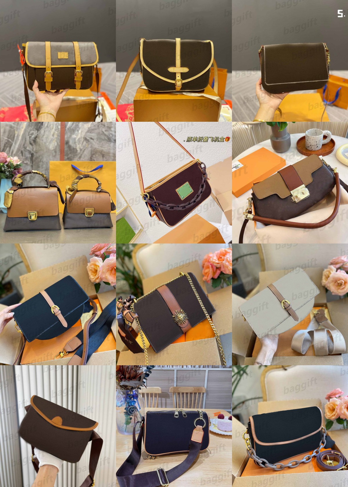 

Multiple Luxury Retiro vintage bag Embossed Monograms Reverse saddle women tote denim Cross body hobo Shoulder handbag Clutch Chain Purse Shopping pocket