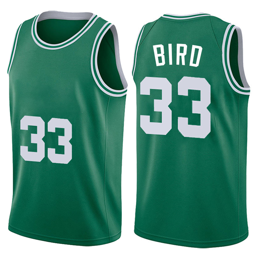 

Boston''Celtics''MEN Throwback Jersey Larry 33 Bird Jayson 0 Tatum Jaylen 7 Brown Basketball Shorts Basketball Jersey green black, Man(kai er te)