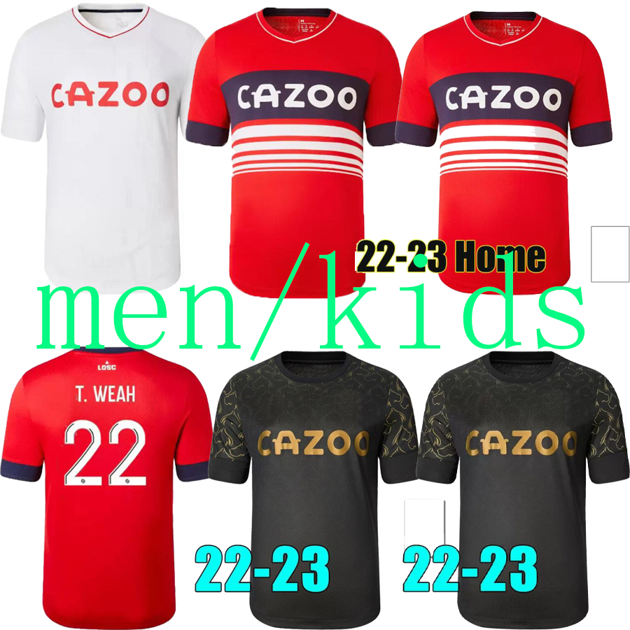

2022 2023 LOSC Lille soccer jersey DAVID FONTE BURAK BAMBA YAZICI football shirts 22 23 JIKONE R.SANCHES T.WEAH L.ARAUJO maillots men kids kit, Purple