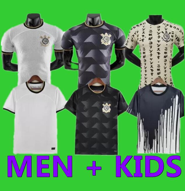 

Corinthians 2022 2023 PAULINHO soccer Jersey Corinthian YURI ALBERTO GUSTAVO GIULIANO VITAL GUEDES R.AUGUSTO football GIL 22 23 camisa Corinth men kids shirts, 2021 kids
