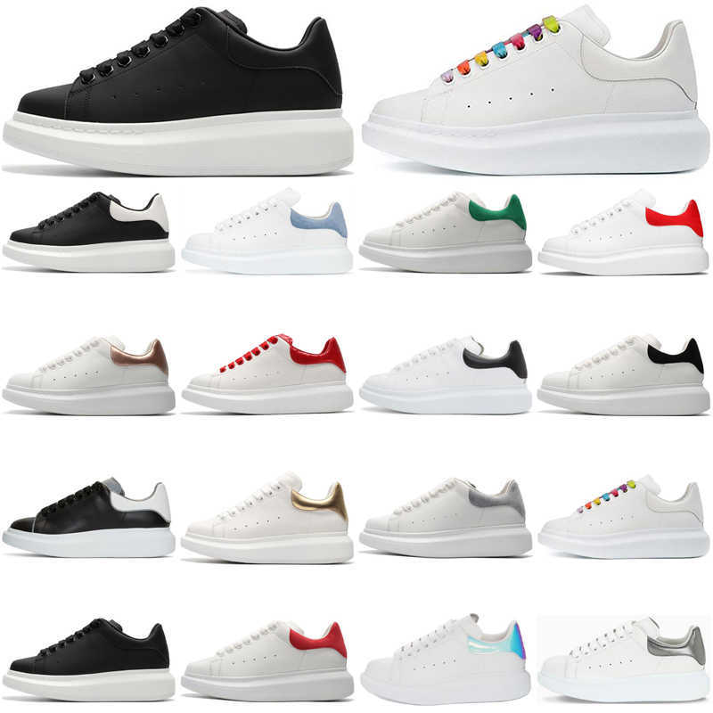 

Running Shoes Flat Suede Sports Sneakers New Classic Black White Platform Red Gold Snakeskin Low Cut Leather Men Lady Skateboard Mcquen Mens, Color 19