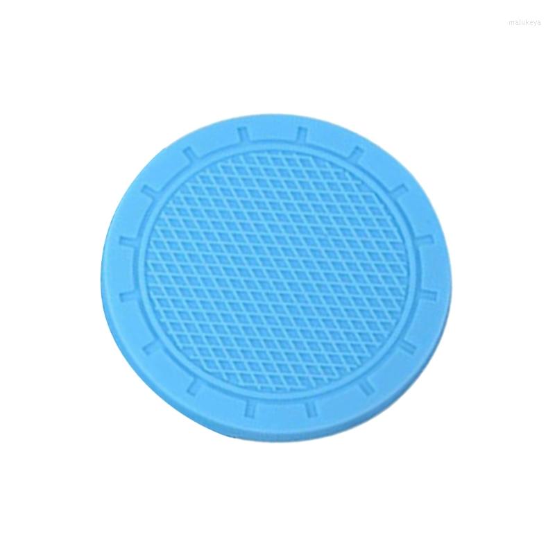 

Interior Decorations Universal Car Coasters Cup Holder Mat Waterproof PVC Auto Creative Insert Accessories QW