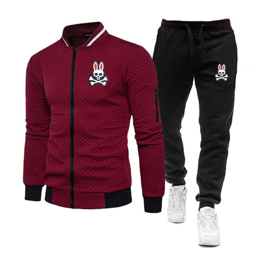 

designers clothes Winter Brand Tracksuits Men's autumn track suit Pullover joggers Hip Hop Style fashion Bunny Sets Sportswer jacket hoodies, White