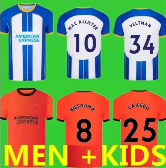 

MAUPAY Cucurella 2022 2023 Soccer Jerseys WEBSTER TROSSARD MARCH Mac Allister Mwepu CONNOLLY Moder 22 23 Home Away men kids kit Blue Football Shirt Seagull, 22 23 home kids
