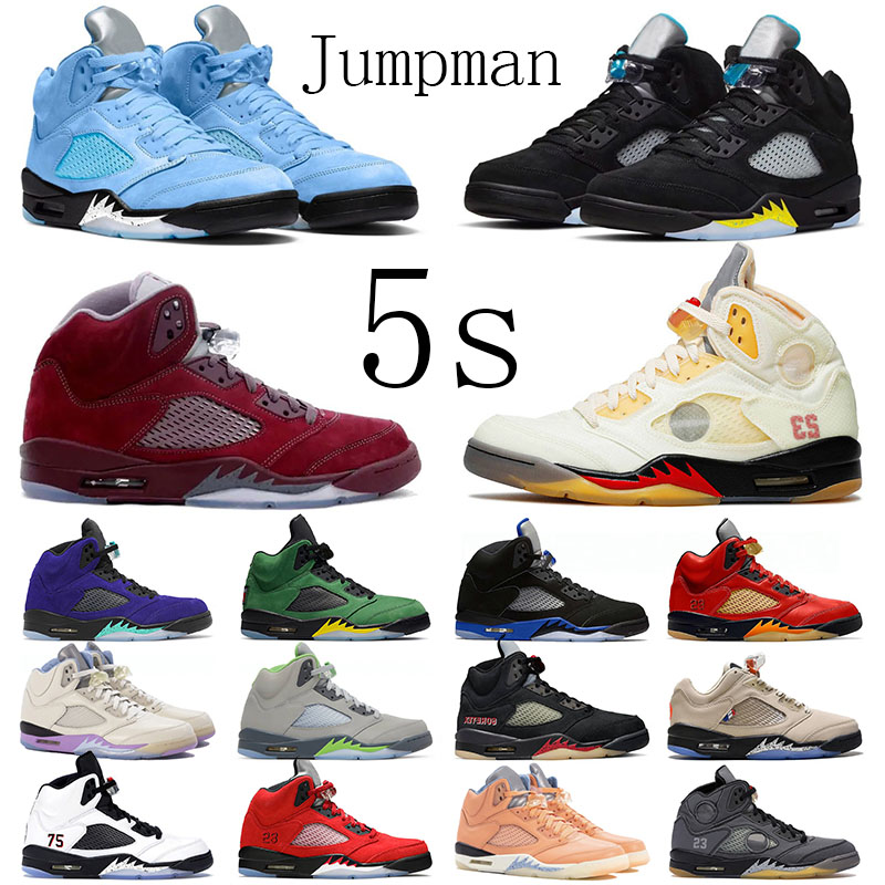 

Jorden 5 5s Jumpman Basketball Shoes For Mens Offs White Burgundy Florida Gators Marquette Sports Sneaker Expression Low PSGs Trainers Big Size 13 Outdoor Retro, B18 pink 36-40