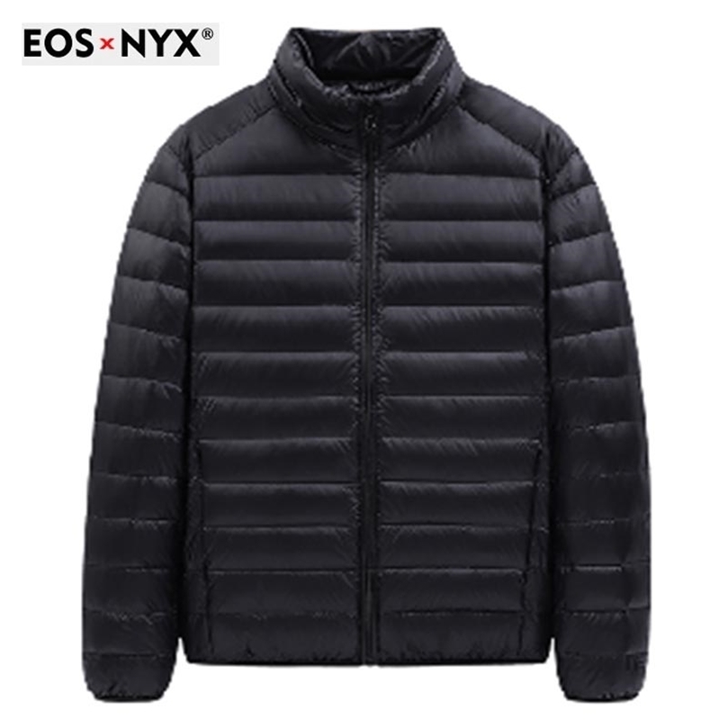 

Mens Down Parkas Men Down Jacket Stand Collar Clothing Autumn Winter Down Coat Light Casual Windproof Puffer Jacket Comfortable Warm Outerwear 2201006, Wine red