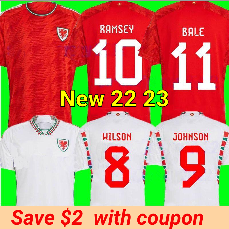 

22 23 Wales Soccer Jerseys BALE WILSON ALLEN RAMSEY Mens 2022 wOrlD cUp National Team Rodon VOKES Home Football Shirt Short Sleeve Adult Uniforms fans player version, 22/23 away kids