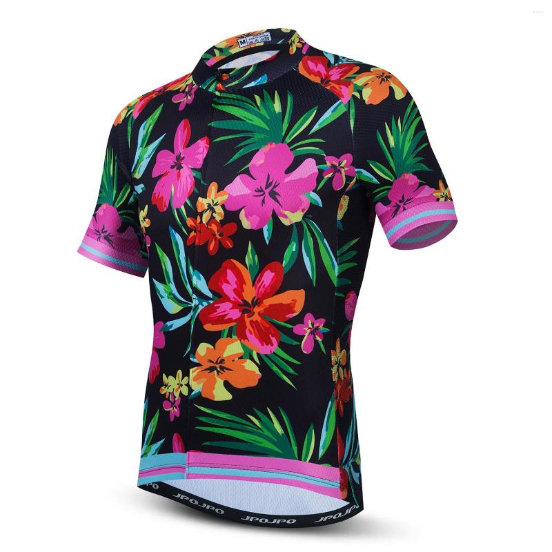 

Racing Jackets 2022 Cycling Jersey Men Bike Top MTB Shirt Mountain Road Bicycle Biking Clothing Short Sleeve Summer Flower, 26