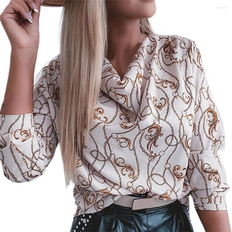 

Women's Blouses Loose Spring Autumn Temperament Loose-fitting Blouse For Daily Wear, White s