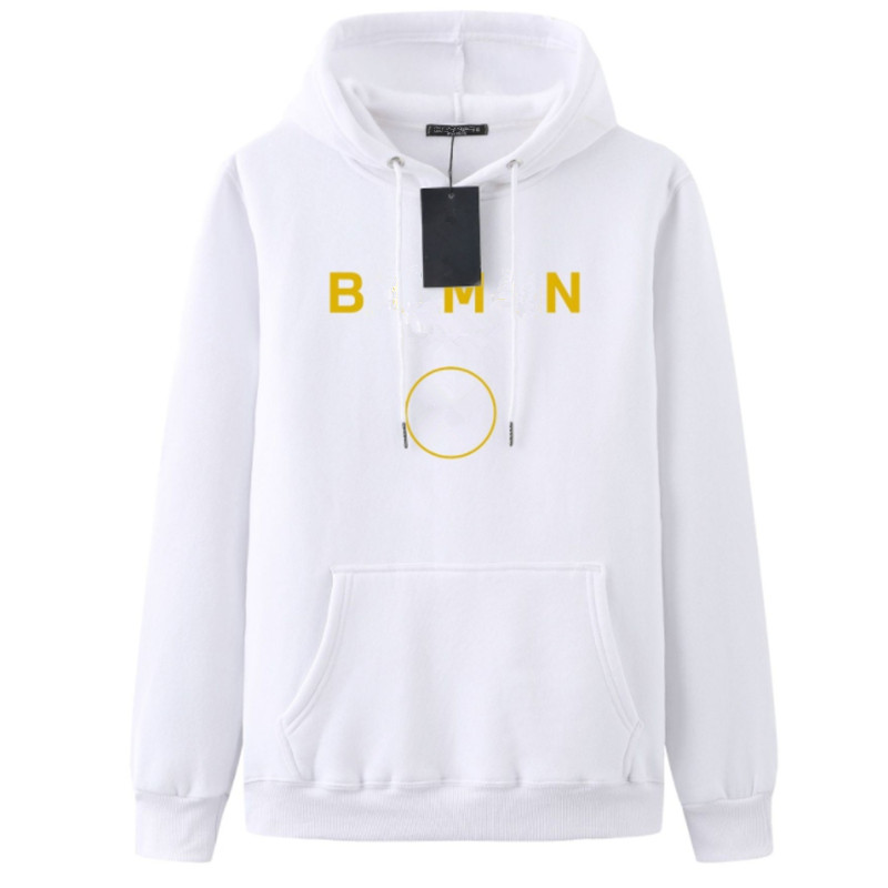 

B almain 2022 NEW Mens Designer Hoodie Fashion Men Women famous Designer Hoodies Blue Orange Purple Streetwear Balman hooded Sweatshirt Hot Sell, 012