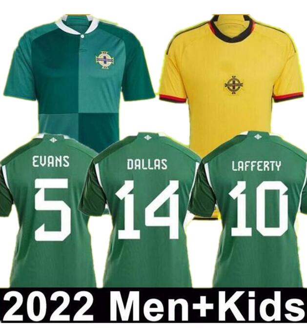 

2022 northern Ireland soccer jerseys men kids kit women uniform 2023 MAGENNIS LAFFERTY 22 23 football shirt home away MCNAIR JONES EVANS maillot national team