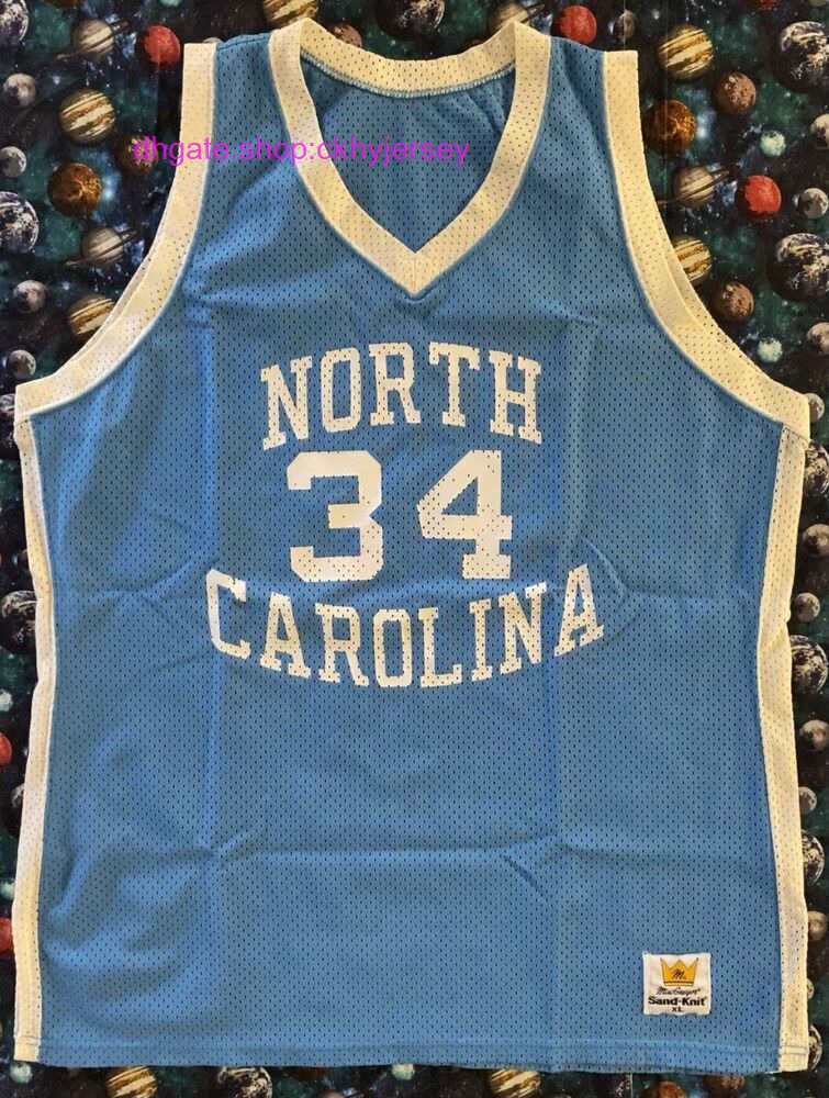 

New Jerseys Rare Cheap Stitched Retro Sand Knit UNC North Carolina Tar Heels J. R. Reid Basketball Jersey Mens Kids Throwback Jerseys, Same as picture