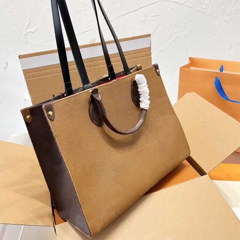 

large tote bag totes handbag wallet women hands On the Go crossbody Floral Casual Tote Top Quality luxury purse shoulder bags beach Woman Handbags Bag Designer sac, Brown