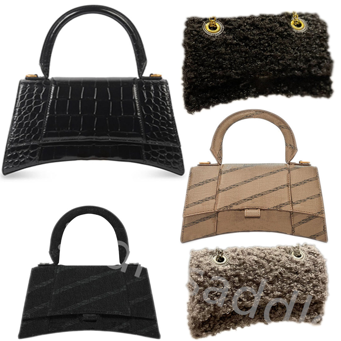 

Furry designers bag Famous Luxury Lady Fashion Hourglass Handbags Shoulder Bags Totes Cross Body half moon ladies coin purse Canvas Embroidery Handbag wallets, Color q