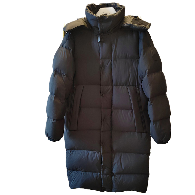 

Maya Designer Men's Down & Parkas Women's Back Letter Embossed Stand Collar Removable Hat Medium Long Coat Couple Embroidered Badge Thickened Warm Loose Coat Jacket, Supplement (not shipped separately)